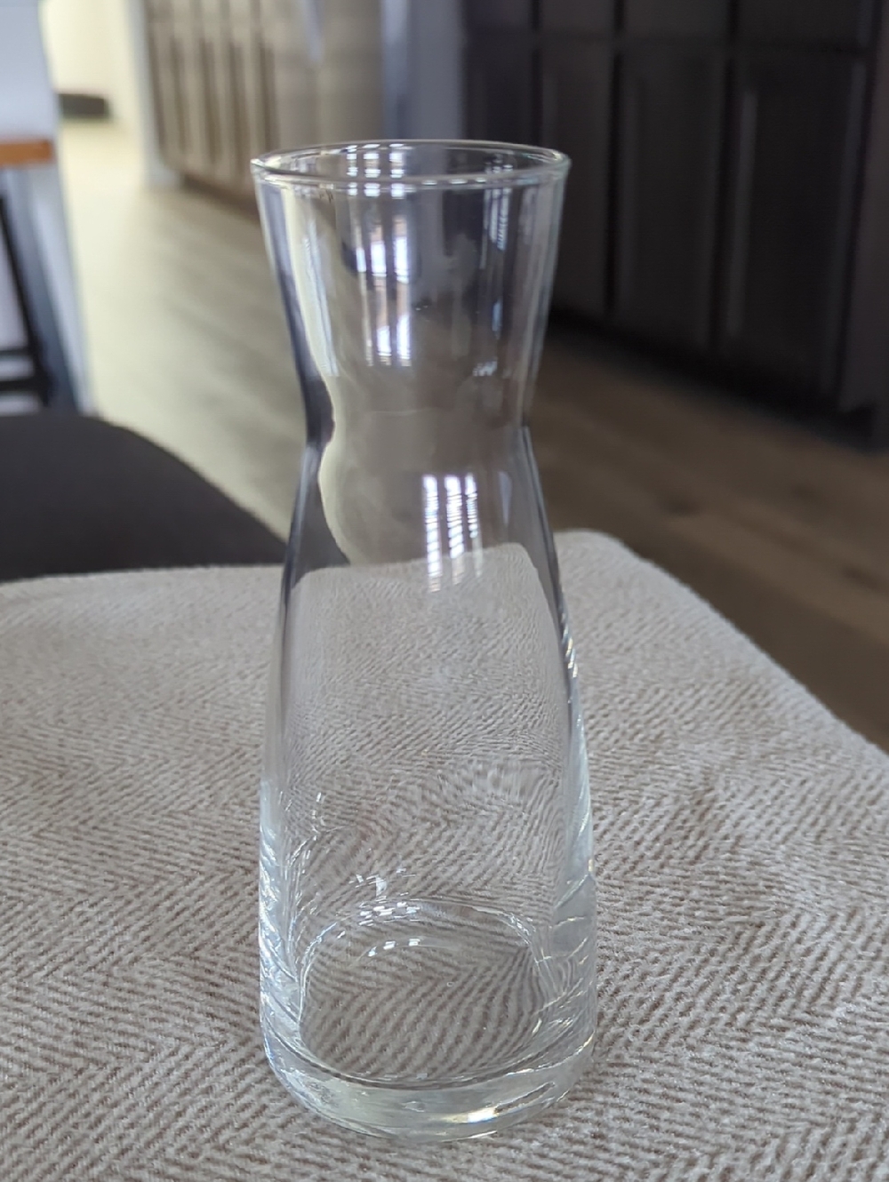 Clear Glass Carafe By Bormioli Rocco- Elegant Tabletop Pitcher